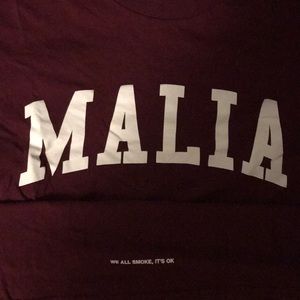 Malia Obama “We all smoke it’s okay” Tee shirt